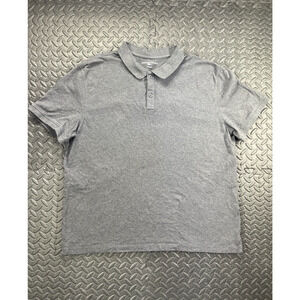 Banana Republic Polo Shirt Adult Extra Large Gray Short Sleeve Casual Preppy Men